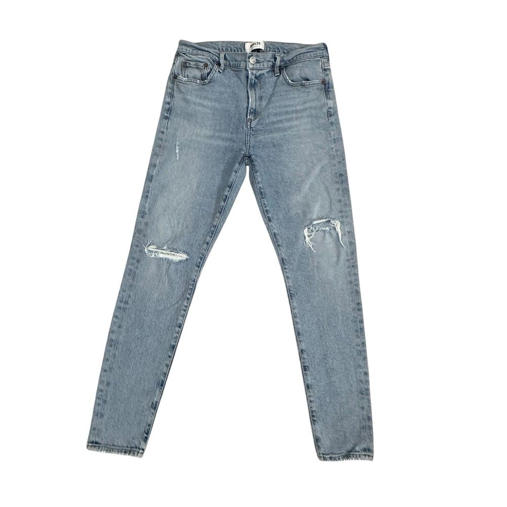 Agolde Jeans Sophie Mid-Rise Ankle Skinny Women’s Size 28 X 28 Blue Distressed